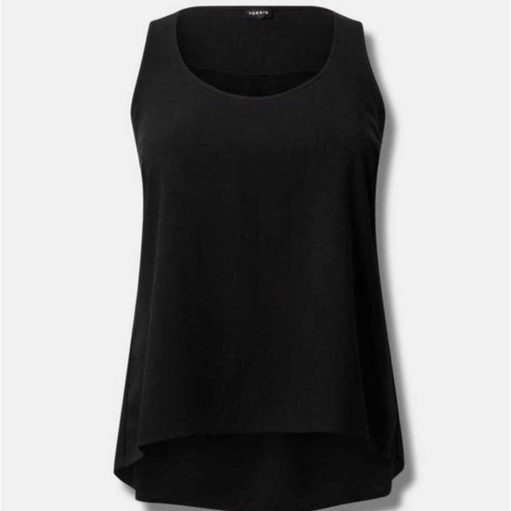 Hi-Low Challis Tank Top